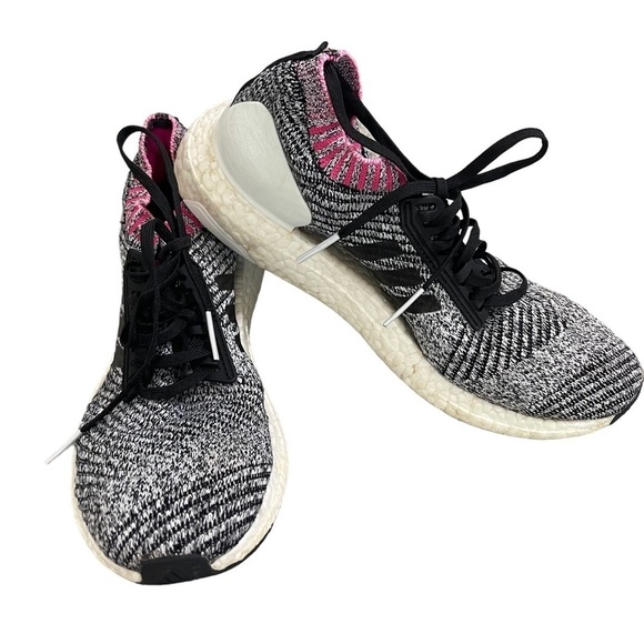 Adidas Ultra Boost Women's 8.5 Pink Breast Cancer Ribbon Knit Shoes - Picture 5 of 10